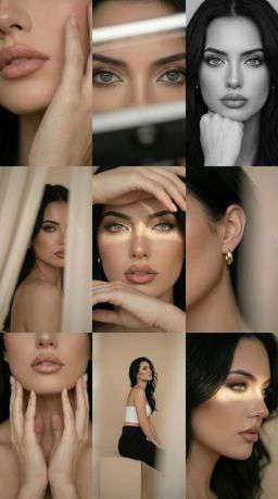 KV Leather - Editorial 3x3 Grid [VAR:1] [Rotated 45° Right]